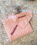 Personalised Baby Bundle – Embroidered Baby Comforter and Velour Blanket