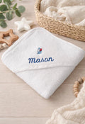 Embroidered Baby Hooded Towel | Personalized Newborn Gift