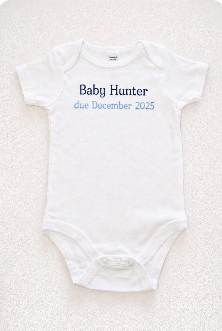 Customised Baby Vest – Personalised with Name