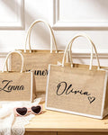 Personalised Jute Bag – Custom Name & Message